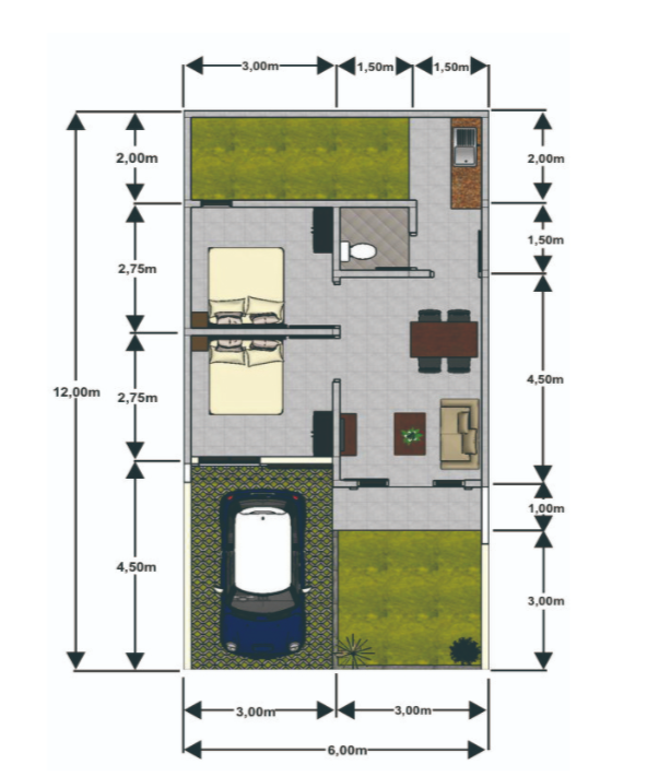 Layout Tipe 39